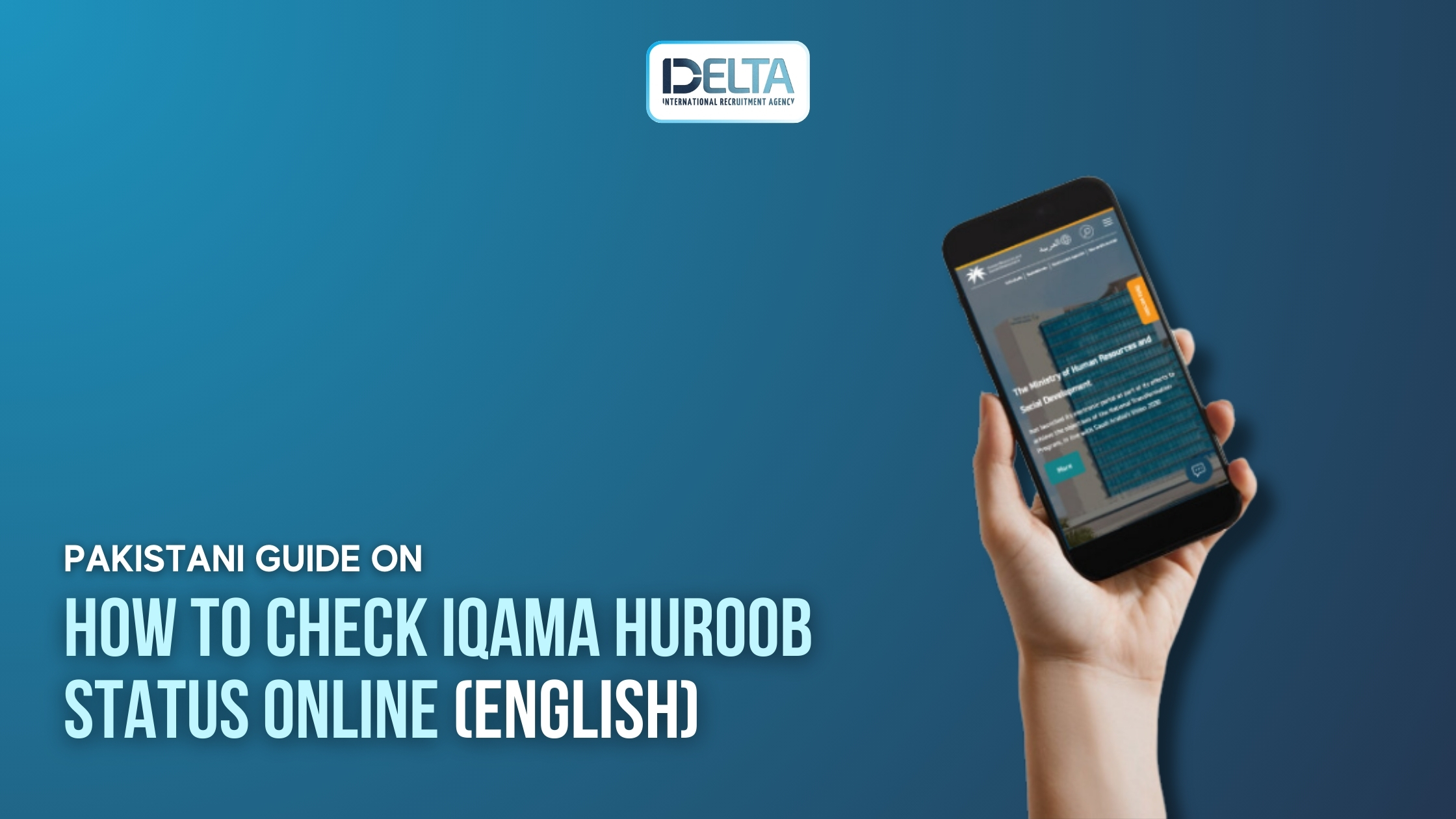 Pakistani Guide on How to Check Iqama Huroob Status Online (English)